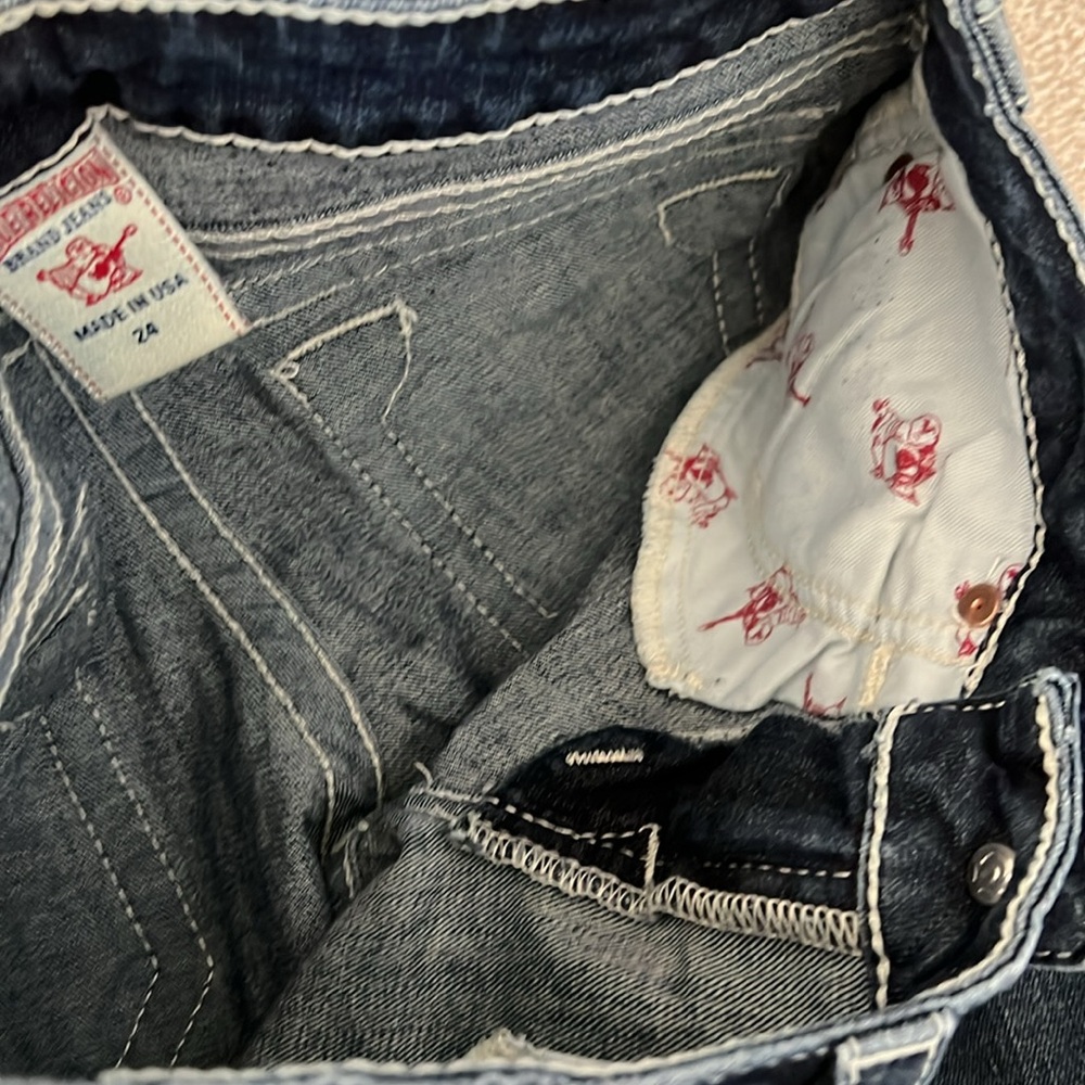 True Religion Low Rise Straight Jeans – Size 24 - Picture 13 of 13